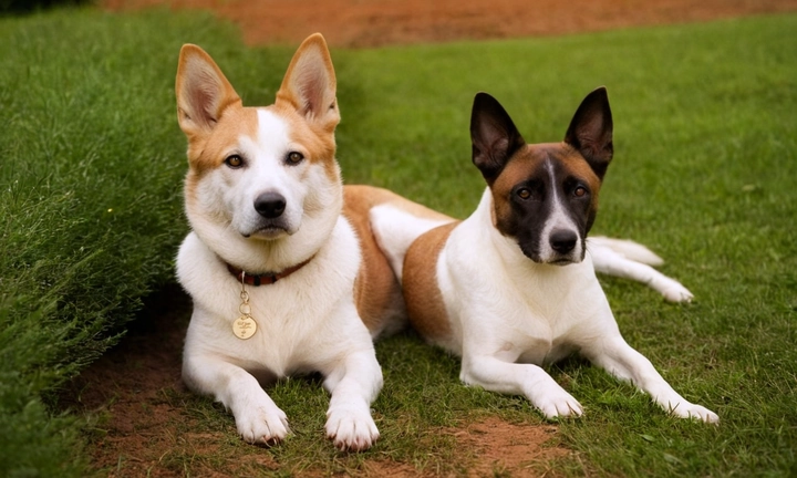 1) Un ejemplar robusto y trabajador de esta raza canina llamada Boyero de las Ardenas, que refleja su carácter único El perro debería estar en una posición activa, con la cabeza elevada y los ojos firmes, para transmitir resiliencia y determinación 2) Una edición minimalista, enfocándose en el aspecto físico del animal mientras se enfrenta a un entorno natural o urbano, como las afueras de una casa La imagen debe ser legible y fácil de comprender, invitando al usuario a profundizar en la historia y cultura de esta raza canina tan interesante