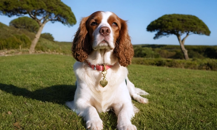 Un retrato del encantador spaniel bretón, enfundado en su vestido favorito y jugando con un sorbete en la rasa La cámara captura su expresión travertida, con facciones redondas y ojos alegres que reflejan el amor por la actividad preferida del perro También incluya imágenes que ilustren sus rasgos físicos, como la habilidad de saltar altísimas alturas y correr sin compotazos No olvides mostrar curiosidades comunes en el mundo del spaniel, como los colores y patrones preferidos, su afición a explorar y descubrir el nuevo entorno, o incluso algún momento divertido en que se suban a un árbol para disfrutar de las vistas panorámicas Con solo pizcas de información, asegúrate de que la imagen capturada transmita todo lo que el lector puede esperar de un artículo centrado en este encantador spaniel bretón