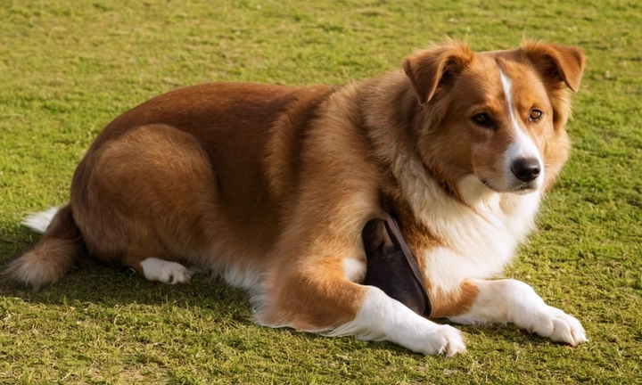 1) Un perro mastín en un entorno natural, como un jardín o un campo; 2) Un aspecto majestuoso y seguro, con expresiones nobles y resiliencia; 3) Una combinación de colores que incluya el tradicional marrón claro con la típica mancha dorada en las patas La imagen debe capturar la esencia y los rasgos distintivos de esta rara y valiosa raza canina, invitando a los visitantes del sitio web a adentrarse más profundamente en su historia y características únicas