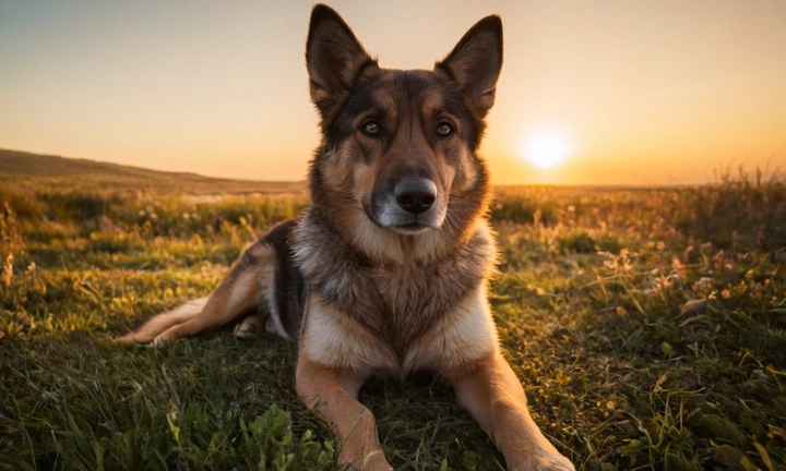 1) un hermoso perro ruso (Laika de Siberia Occidental, si el artículo se centra en esta raza específica), capturado en un ambiente natural o urbano; 2) un aspecto general del animal con buen tono y colorismo; y 3) posibilmente una breve descripción detallada de su pelaje, tamaño, características faciales y cualquier otro rasgo que resalte en la imagen