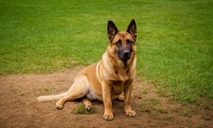 1) Sabueso de Hannover en primer plano, con ojos brillantes y atento a la contemplación; 2) un fondo natural, como un parque zonal o pradera abierta, para enfatizar su naturaleza noble e impresionante; 3) toques contrastantes, como los tonos de colores en el ambiente y las sombras de delineado, para darle volumetría y profundidad Es importante que la imagen transmita energía y elegancia, reflejando la calidad de este animalzón preciado