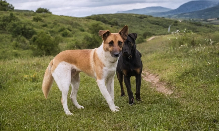 4 canosas mascotas, cada una con un aspecto elegante y distintivo, paradas en un terreno montañoso con un paisaje natural a la vuelta El tono de fondo puede ser un cielo azul o un paisaje natural a lo largo del río Es importante que destaque los rasgos notables de cada mascota para ilustrar el tema principal del artículo, que discute las características y rasgos más interesantes de la raza canina Kopov eslovaco

Además, menciona en pocas líneas el tema general del artículo: Este artículo explora la fascinante raza canina Kopov eslovaco, que se diferencia por sus rasgos únicos y llamativos Adáptense a descubrir los interesantes aspectos de esta raza en este artículo detallado y enciclopédico

Tu respuesta final podría ser: 4 mascotas con características notables en el pecho (como flecos o adornos) para representar la raza Kopov eslovaco fondo natural con un paisaje majestuoso alrededor del río, lo que invita a explorar y descubrir más sobre esta fascinante raza animal