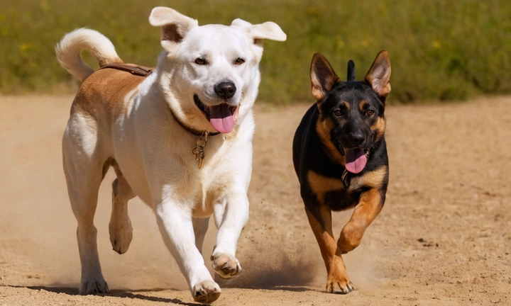 0) La portada del libro o revista que presenta información sobre el sabueso italiano, enfocada en su aspecto general y características principales En la imagen, se pueden presentar imágenes de perros con aspecto generalmente sano y activos, así como fotografías aéreas que ilustren los rasgos distintivos del sabueso italiano, como sus colores o su patrón de pelaje