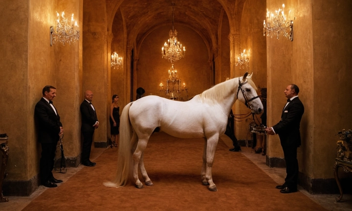 1) Una portada elegante, en tono escarlíaco y con subtítulo que invite a Descubre las características y bellezas, 2) Un perro de tamaño mediano con un aspecto majestuoso y noble, presumiblemente con facciones delicadas y sin embargo resolutorias, 3) El pelaje en tonos pastel, probablemente semi-marrón, con puntos brillantes en el centro de la cabeza y las patas traseras, 4) Una atmósfera que capte la sofisticación y refinamiento de una caza de caballos o un salón de baile victoriano, lo cual puede incluir, por ejemplo, detalles en metalizados o esgrafiados, una composición artística minimalista con sombreado y contraste, o incluso una imagen desgstríe que sugira un clásico à la mode del siglo XIX o principios de XX